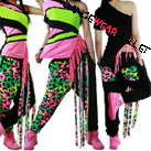 Fluorescence Fringe Jazz & Hip-Hop Harem Pant