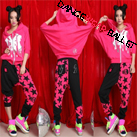 Printed Jazz & Hip-Hop Suit Include Hoodie And Harem Pant