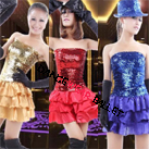 Sequin Singer Dancer Stage Performance Costume Skirts