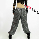 Sequin Shiny Jazz & Hip-Hop Harem Pants