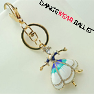 Dance Ballet Ballerina Girl Key Ring