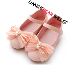 Children Bows Pearl Dance Shoes