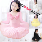 Children Long Sleeve Cute Dance Ballet Dress