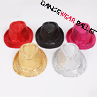 Children Sequin Shiny Stage Wear Dance Hats