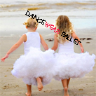 Children White Puff Tutu Skirt