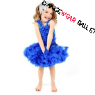 Children Blue Puff Tutu Skirt Without Top