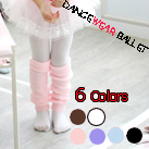 Children Six Colors Dancewear Ballet Knitwear Warm-up Legwarmers