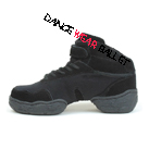 High Vamp Canvas Suede Ankle Boots Jazz Dance Sneaker