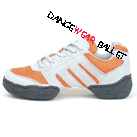 Fashion Contrast Color Suede Mesh Jazz Dance Sneaker