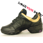 Breathable Holes Leather Jazz Dance Sneaker