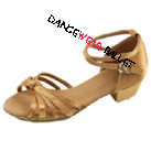 Low Heel Satin Ballroom Latin Shoes