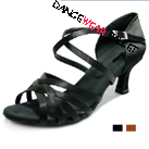 Five Stripe Satin Ballroom Latin Shoes