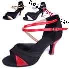 Contrast Shiny Stripe Ballroom Latin Shoes