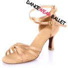 Elegant Centre Node Satin Ballroom Latin Shoes