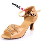 Double Rhinestones Elegant Ballroom Latin Dance Shoe