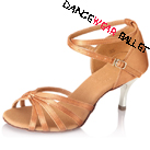 Elegant Five Strap Centre Node Fresh Satin Ballroom Latin Dance Shoes
