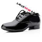 Patent Shiny Lace Up Ballroom Modern Dance Shoes