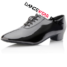 Patent Shiny Lace Up Pointed Toe Ballroom Modern Dance Shoes