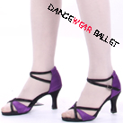 Contrast Blue Color Ballroom Latin Dance Shoes