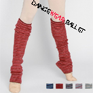 Dancewear Ballet Colorful Multi Striped Knitted Warm-up Legwarmer