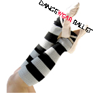 Stripe Dance Knitwear Leg-Warmer