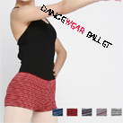 Dancewear Ballet Colorful Multi Striped Knitted Warm-up Shorts