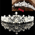 Ballet Hair Accessory Pearl Rhinestone Lotus Tiara With Comb