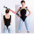 Tank Contrast Color Strap Gymnastic Leotard