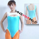 Tank Split Color Open Chest Gymnastic Leotard