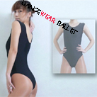 Black Basic Tank Gymnastic Leotard