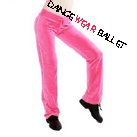 Dancewear Ballet Velour Tracksuit Pants Sports Wear