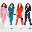 Eight Colors Zipper Pocket Velour Tracksuit Hoodie Sports Wear