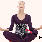 Slim Printing Laced Back Long Sleeve Yoga Clothing Top And Pants