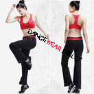 I-Shaped Back Drawstring Yoga Clothing Top Bra And Pants