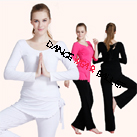 Modal Lace Back Yoga Clothing Long Sleeve Top And Pants