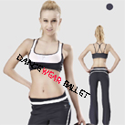 Contrast Color Strap Back Yoga Clothing Bra And Pants