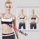 Contrast Color Strap Back Dance Active & Fitness Bra And Pants