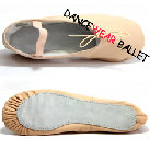 Cow Leather Dancewear Ballet Shoes Ballet Slipper With Left And Right Full Sole