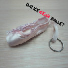 Dancewear Ballet Pointe Shoes Key Ring Pink