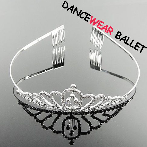 Kyisa Crystal Tiara Comb – Ballet Stage Dance Hair Accessory, UK-Made, Various Colors